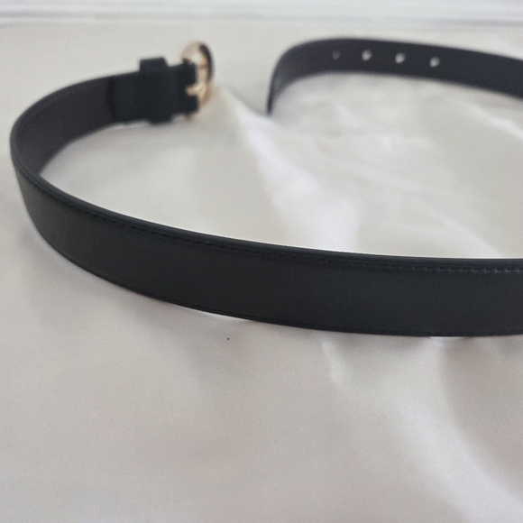 Coach Black Leather Belt with Gold-Tone Buckle - Picture 7 of 9